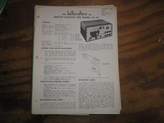 SX-42 Receiver Service Manual  Hallicrafters